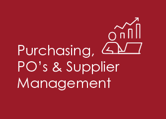 Purchasing, PO's & Supplier Management